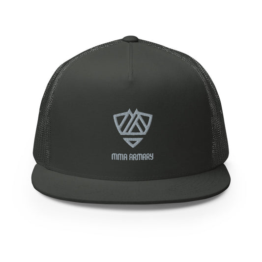 MMA Armary Prime Snapback - Dark Charcoal / Grey logo